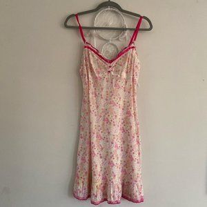 Womens Pink and White Dress